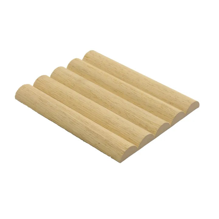 Flexible Tambour Panel Yellow Oak Single Bead (Big Circle) 2' x 118"