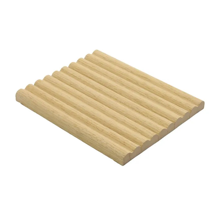 Flexible Tambour Panel Yellow Oak Double Bead (Small Circle) 2' x 118"