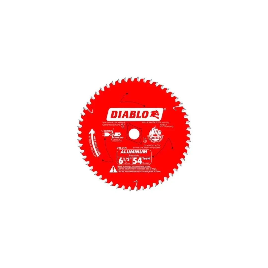 6-1/2 in. x 54 Tooth Medium Aluminum Cutting Saw Blade