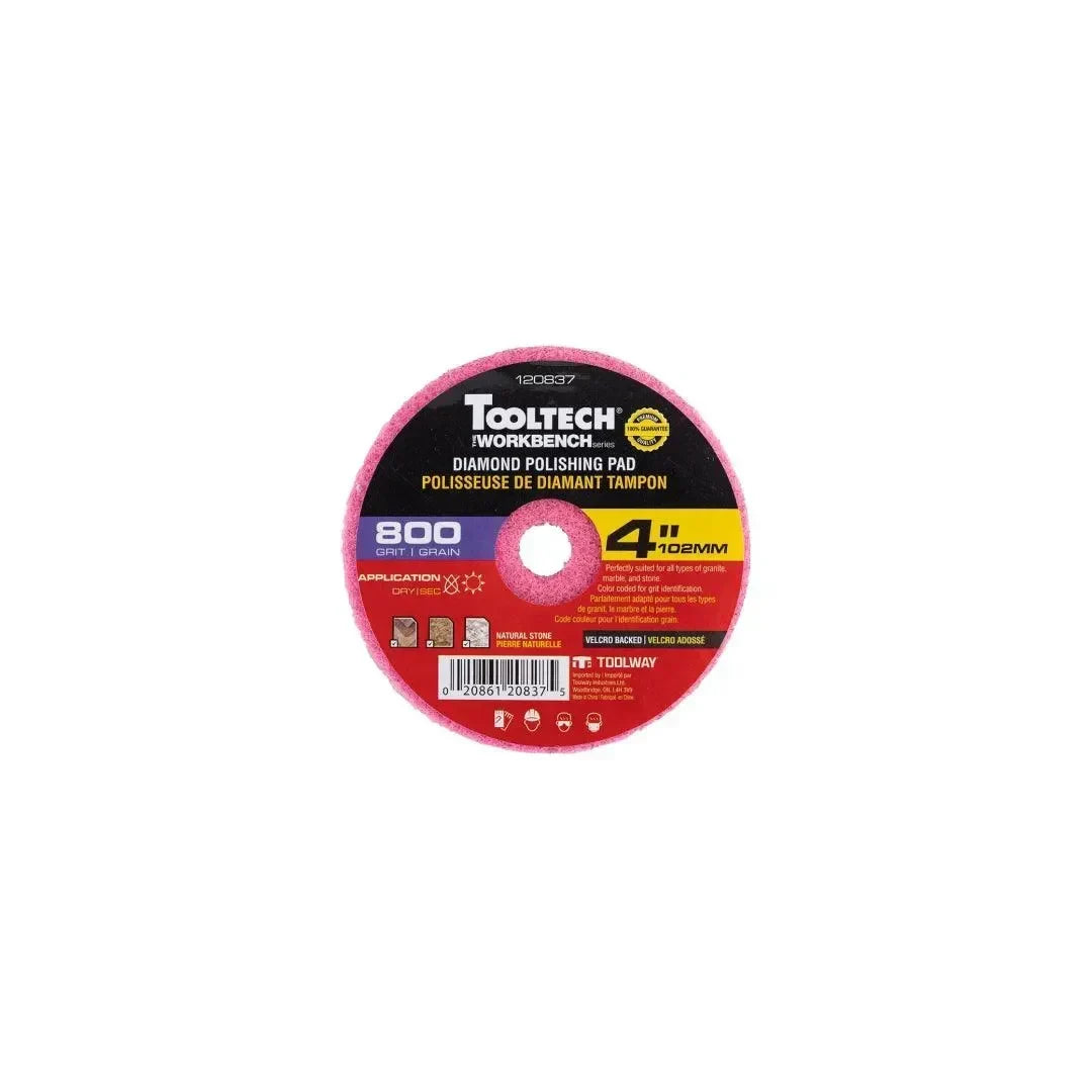 10PC Diamond Dry Polishing Pad 4in