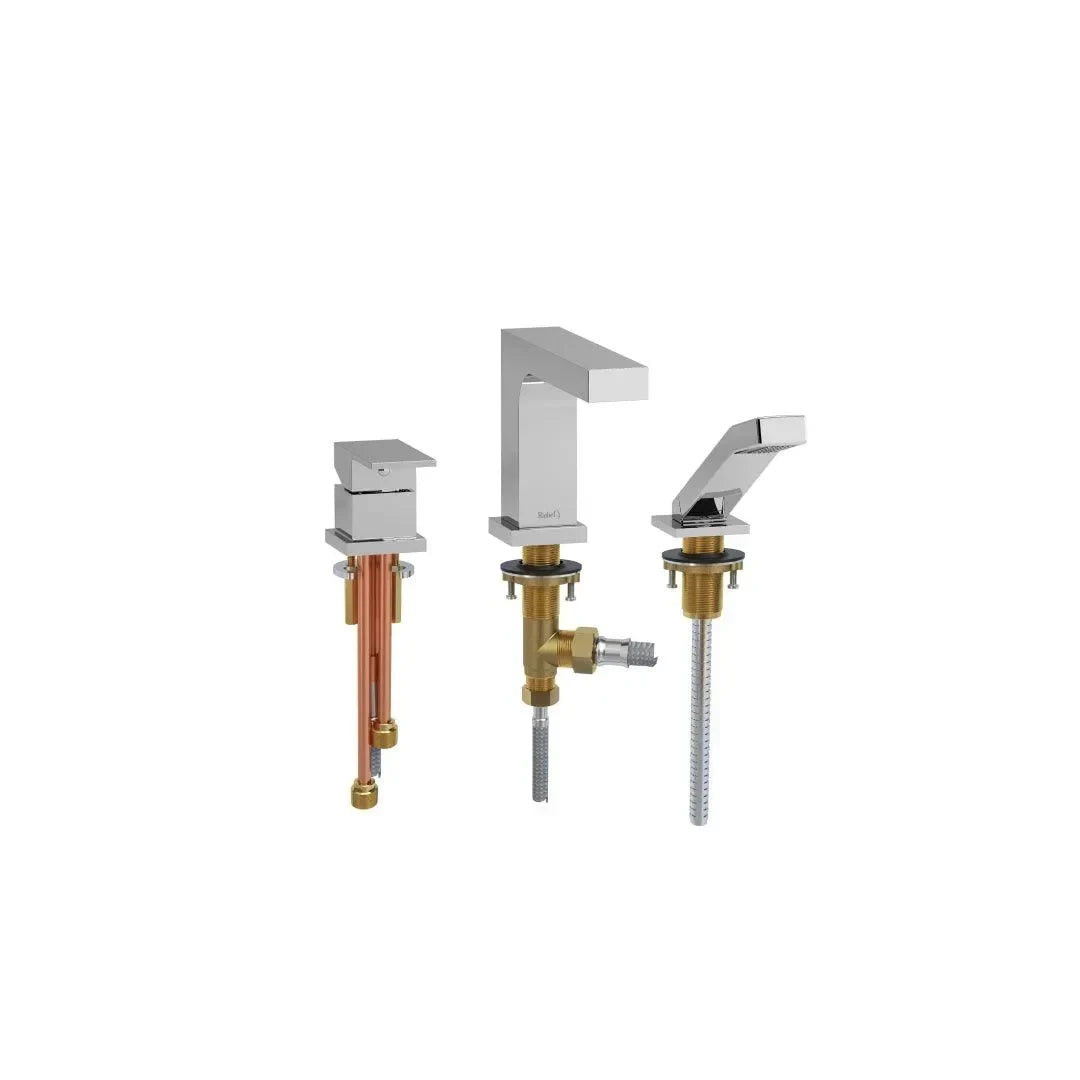 3-piece deck-mount tub filler with Handshower - QA10