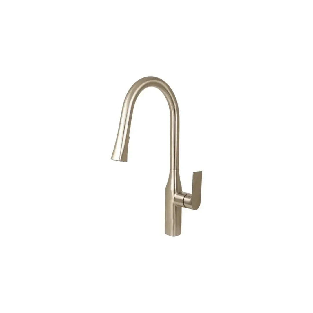 Kitchen Faucet - B23134 with sleek curved design and single handle by KDN Home Option Inc.