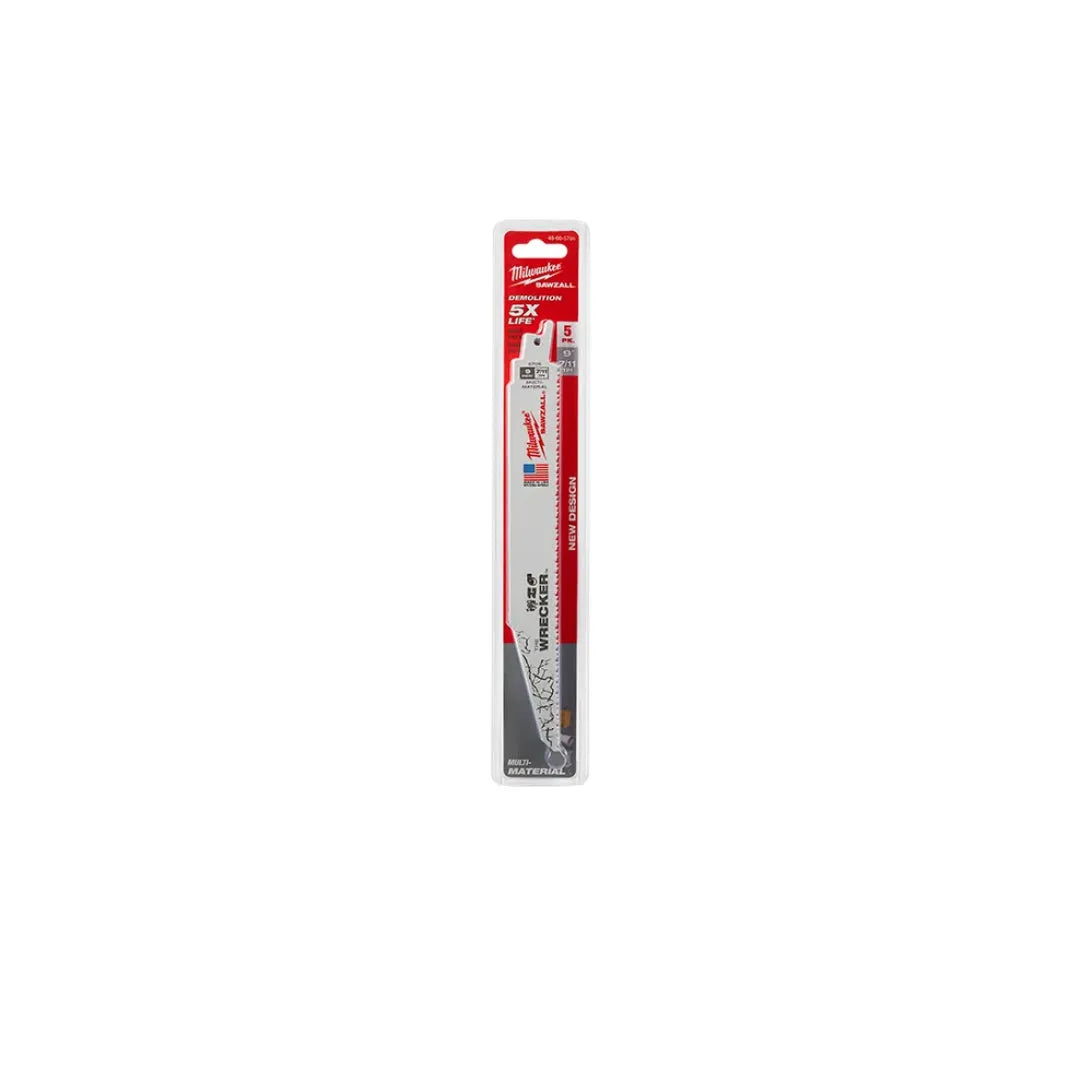 The WRECKER™ Multi-Material SAWZALL® Blade 12" 7/11TPI 5pk