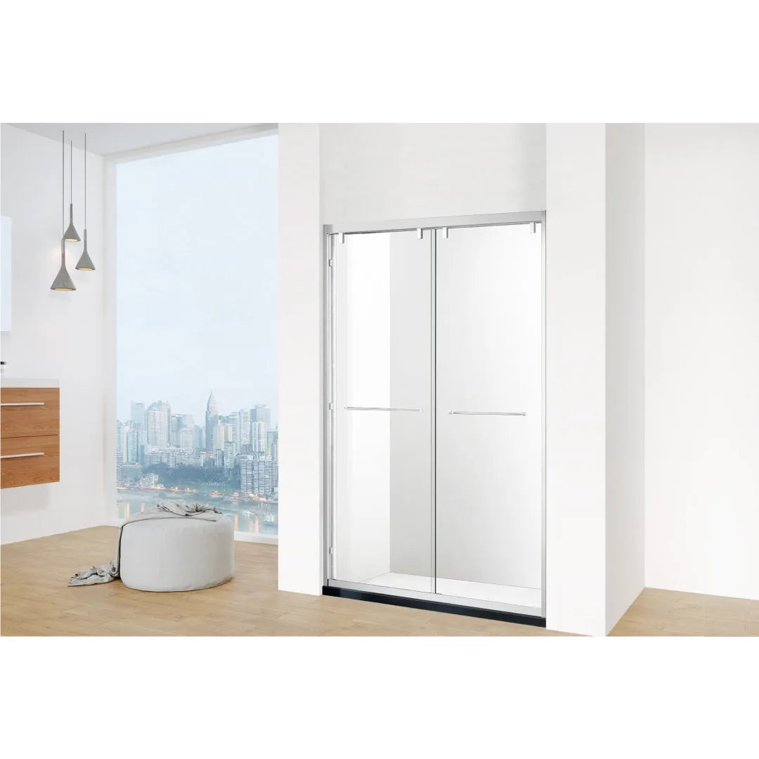 Stainless Steel Sliding Glass Shower Door - H