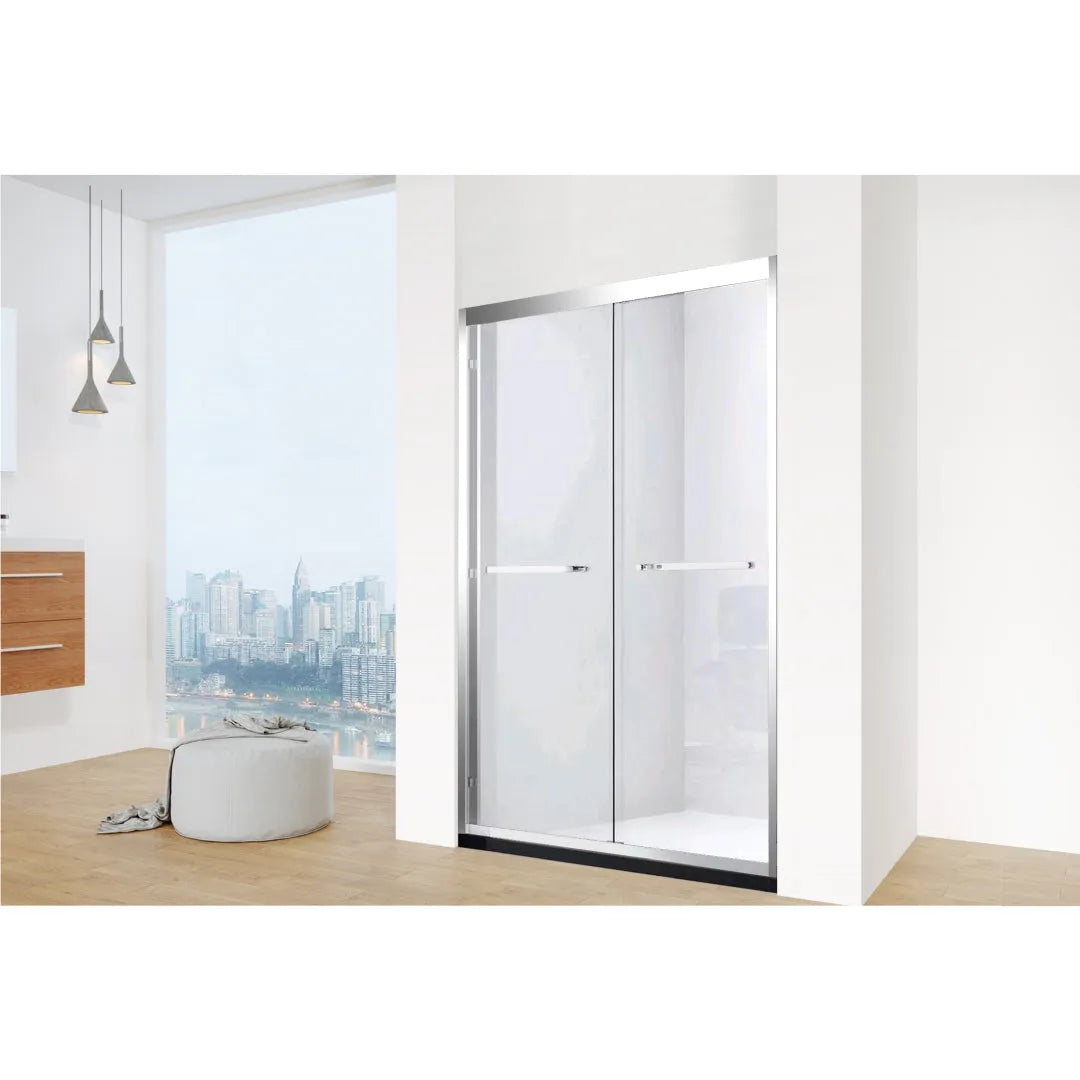 Stainless Steel Sliding Glass Shower Door - E