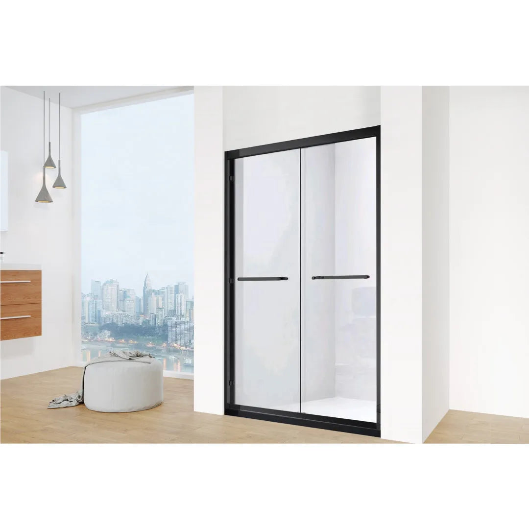 Stainless Steel Sliding Glass Shower Door - EB