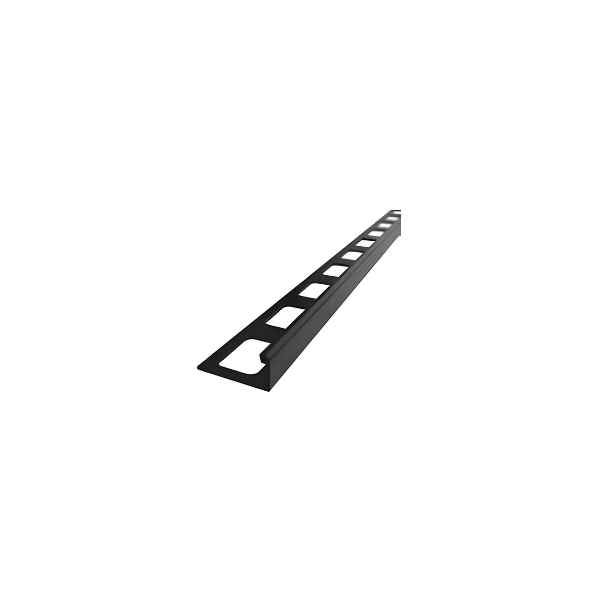 8" PVC L-Shaped Tile Trim - Black