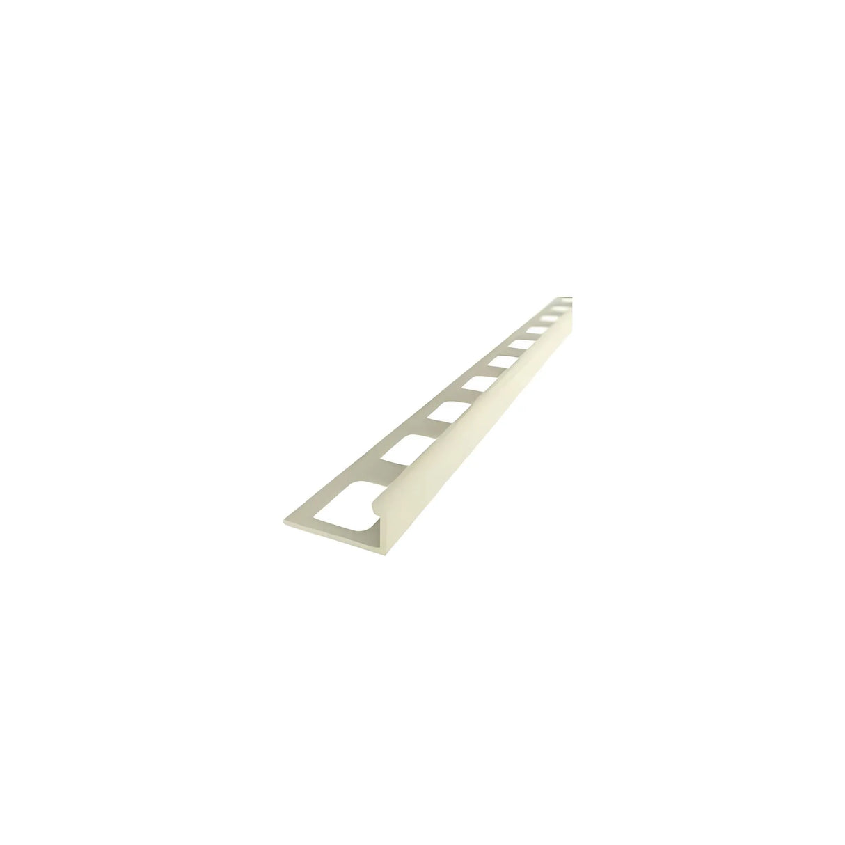 8" PVC L-Shaped Tile Trim - Ivory