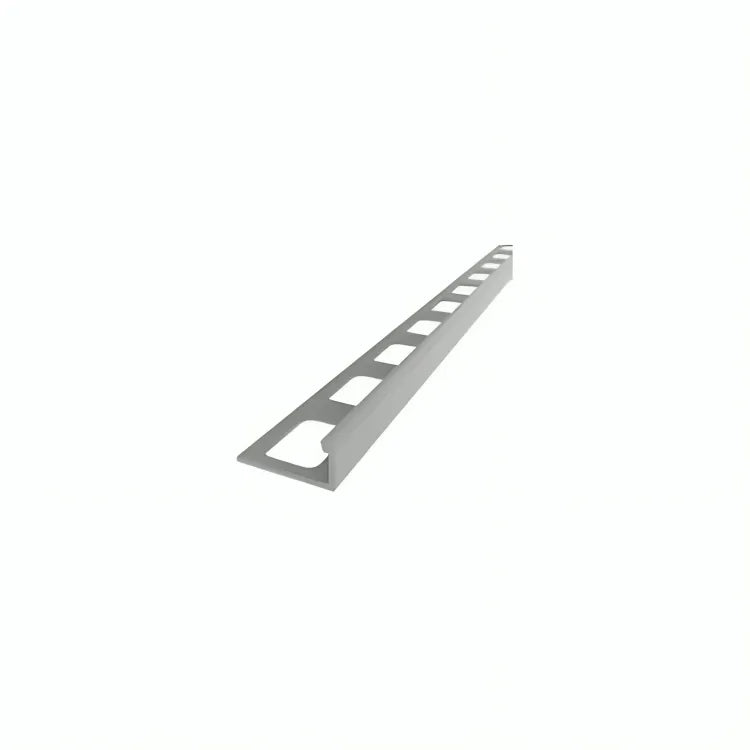 8" PVC L-Shaped Tile Trim - Dark Gray