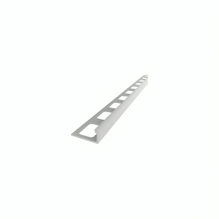 8" PVC L-Shaped Tile Trim - Light Grey