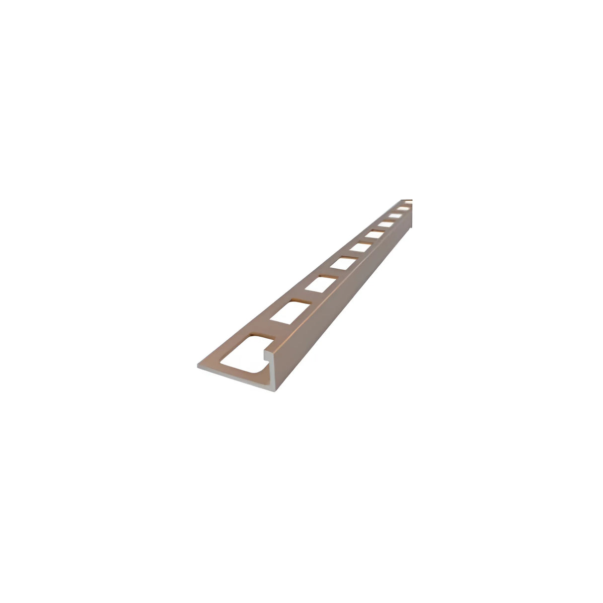 8" Aluminum L-Shaped Tile Trim - Dark Bronze Anodized