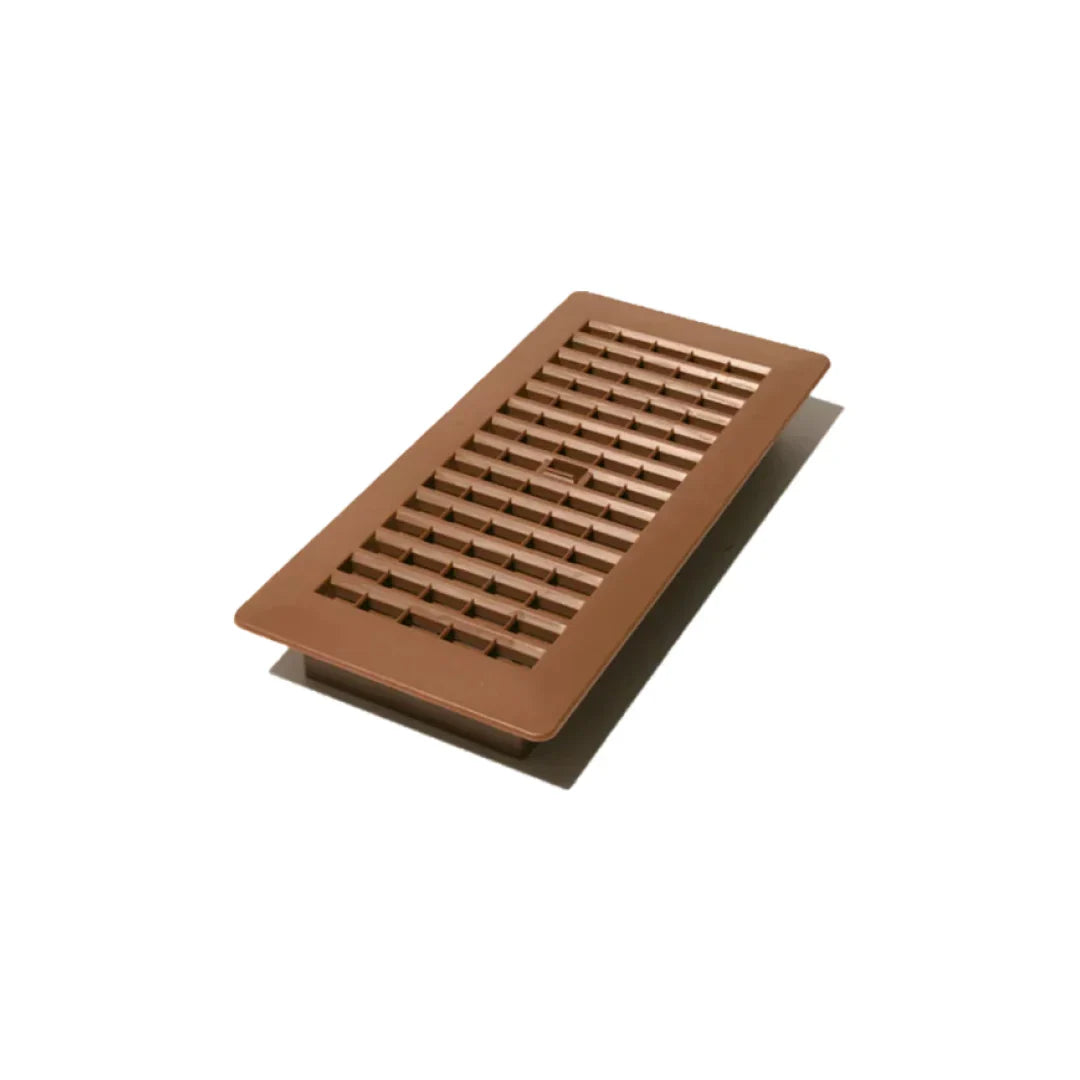 4″x10″ Plastic Floor Register – Oak Brown Plastic