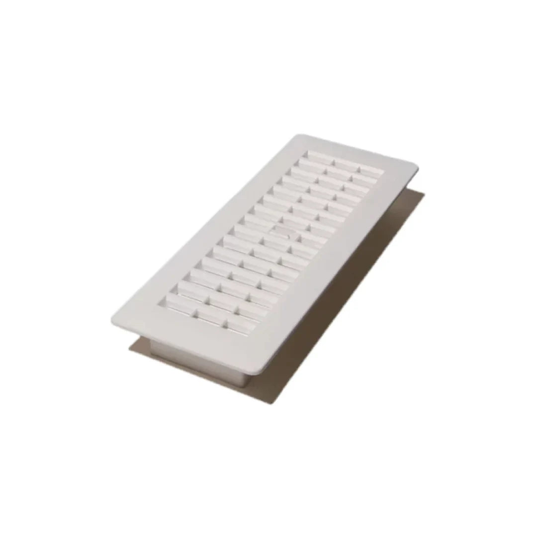 3″x10″ Plastic Floor Register – White Plastic