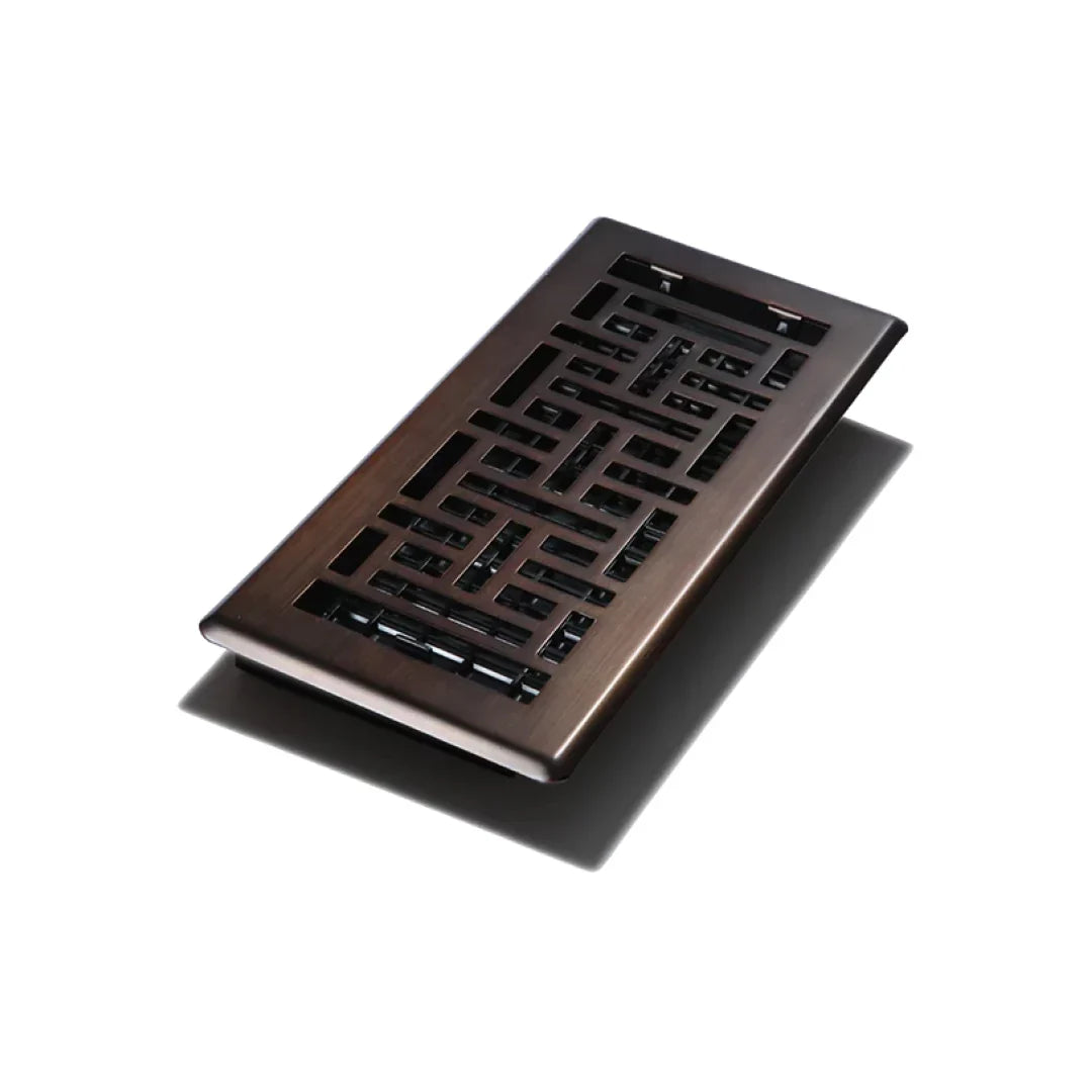 4″x10″ Oriental Steel Plated Floor Register – Oil Rubbed Bronze