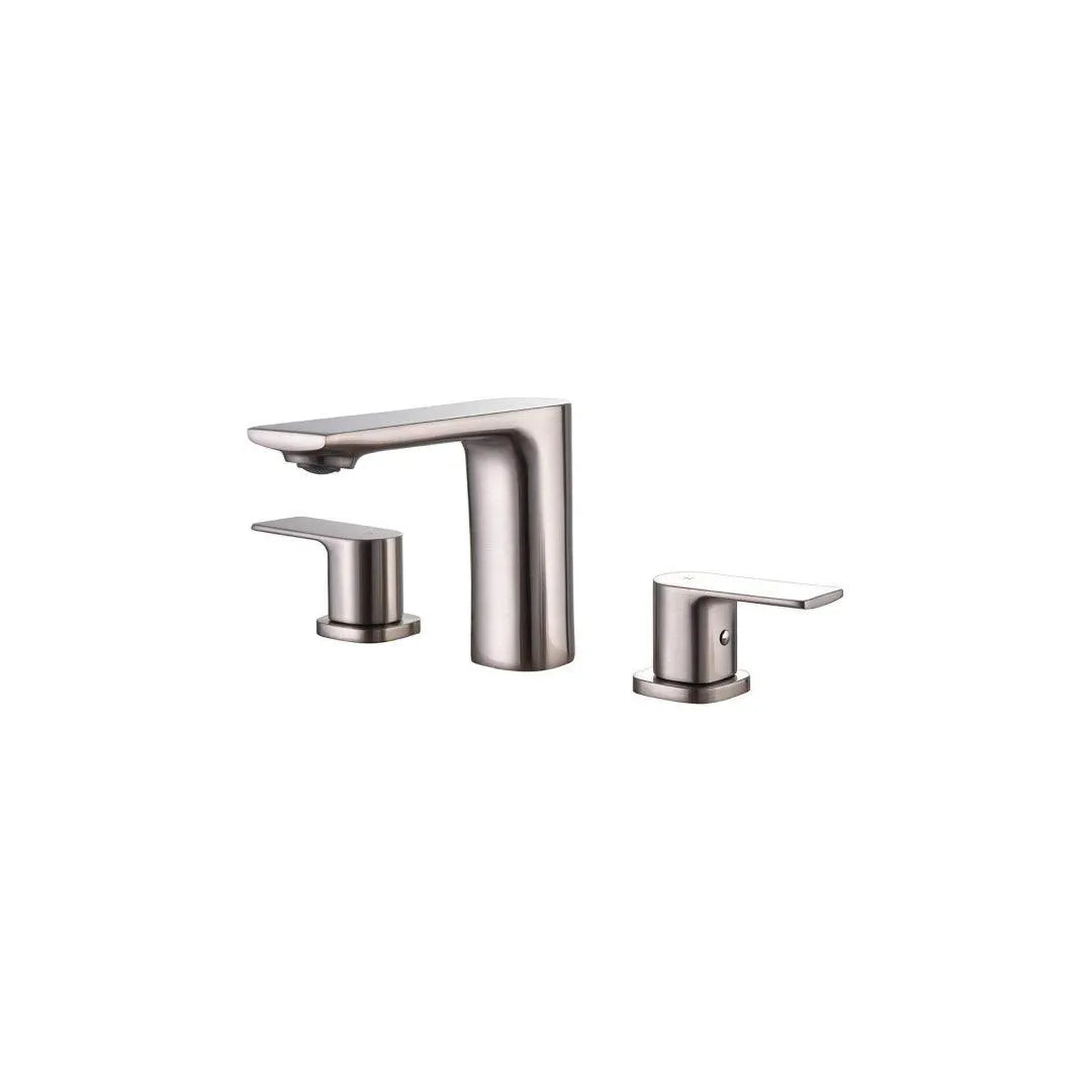Bathroom Sink Faucet B13127 with 3-hole solid brass design and aerated flow by KDN Home Option Inc.