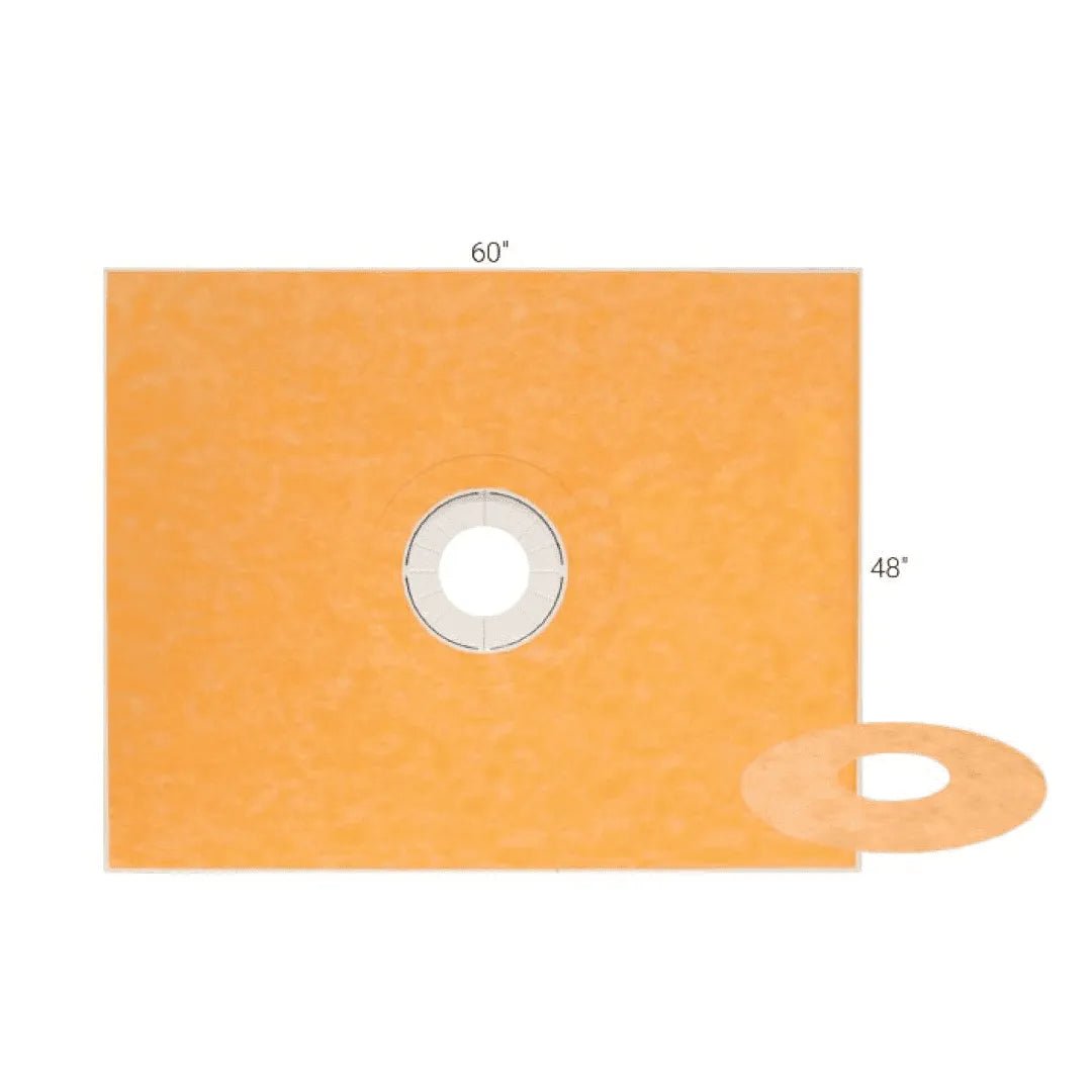 KERDI-SHOWER-T Prefabricated Sloped Shower Tray With Center Drain Placement - Besso Floor & Decor