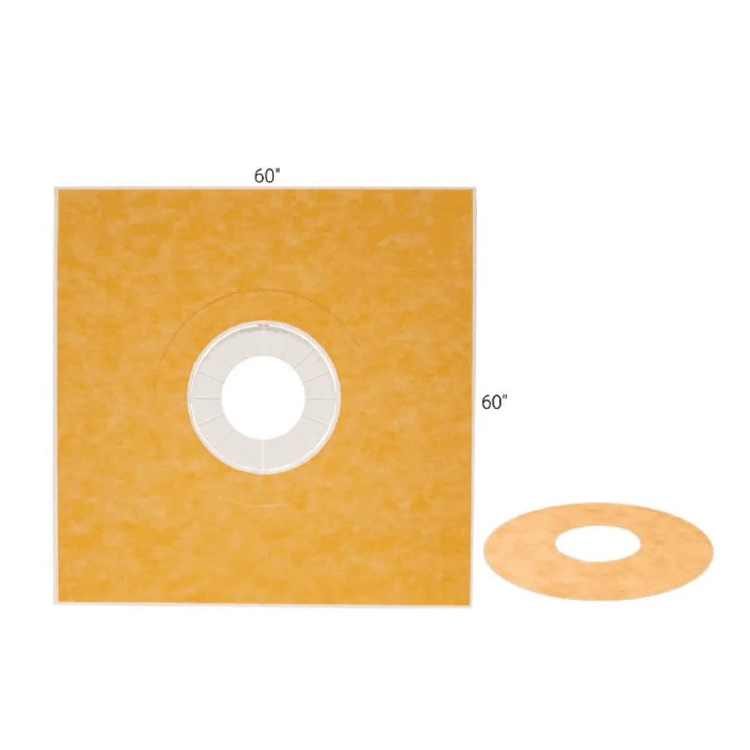KERDI-SHOWER-T Prefabricated Sloped Shower Tray With Center Drain Placement - Besso Floor & Decor