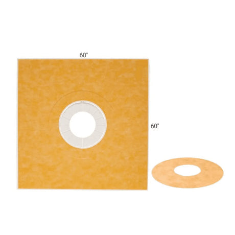 KERDI-SHOWER-T Prefabricated Sloped Shower Tray With Center Drain Placement - Besso Floor & Decor