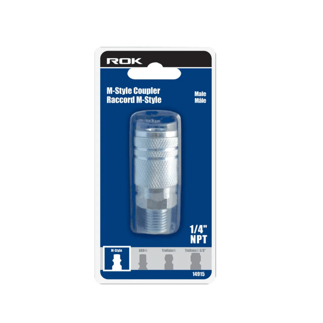 1/4" NPT Male Coupler Industrial M-style