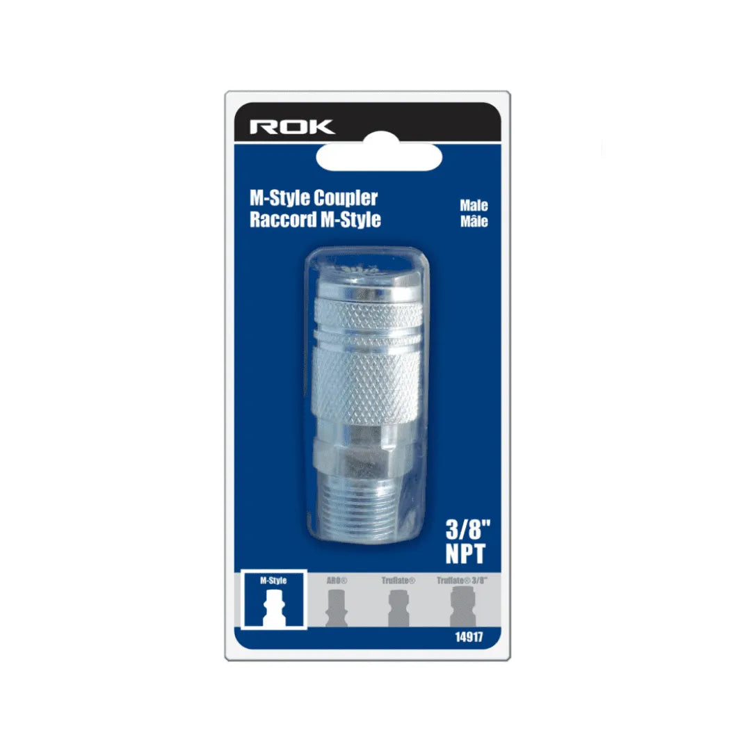 3/8" Male Coupler Industrial M-style