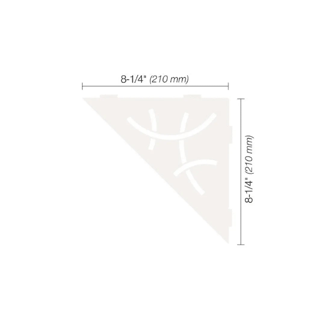 SHELF-E Triangular Corner Shelf Curve Design - Besso Floor & Decor