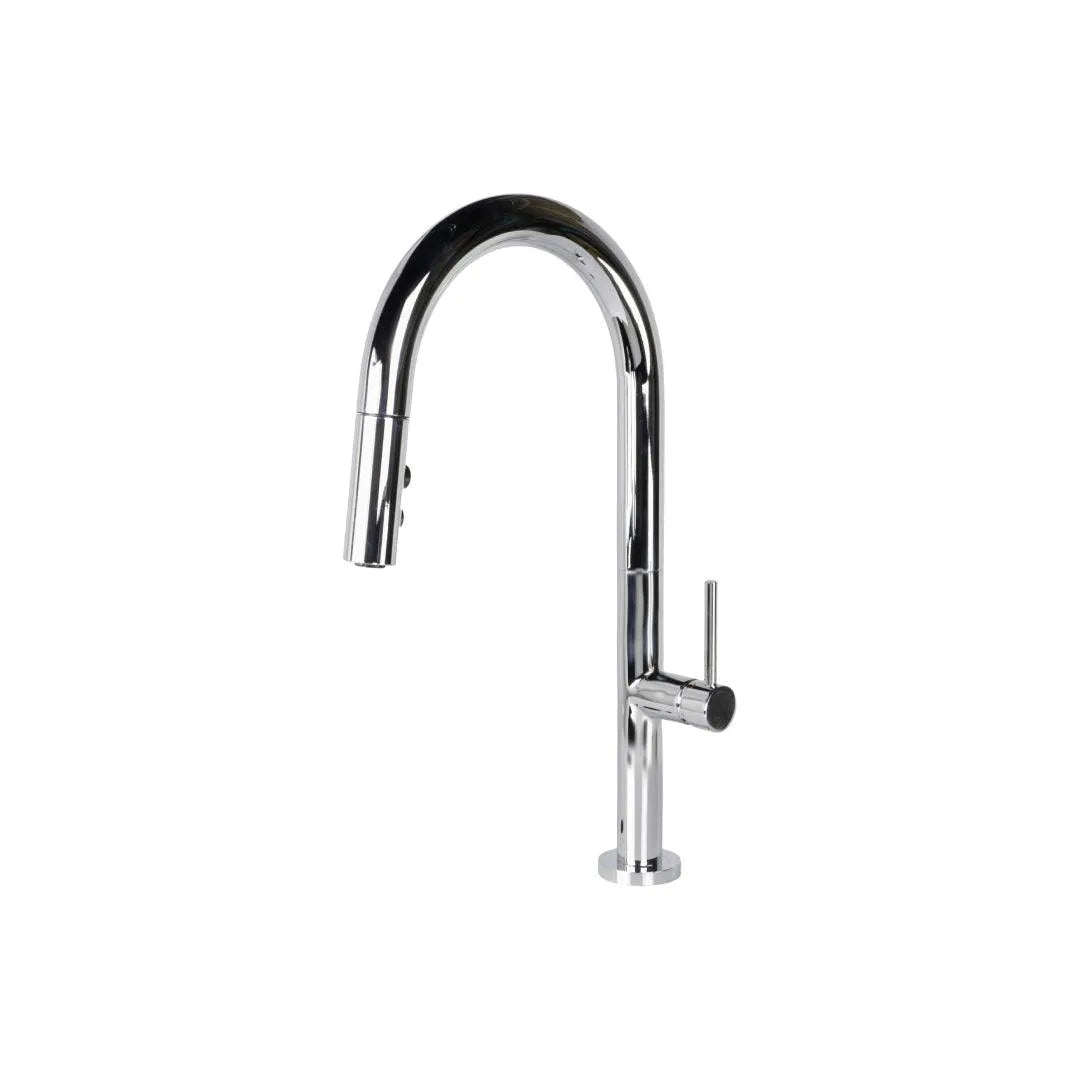 Kitchen Faucet - B23304 with solid brass, single handle, pull-out sprayer by KDN Home Option Inc.