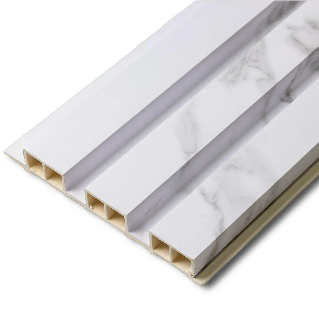 Interior & Exterior Wall Panel 118"L x 7.5"W - GC201 Marble White