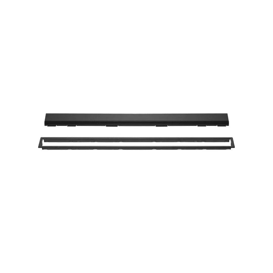 KERDI-LINE 3/4"Height x 1/8"to 9/16"Thick Linear Drain Gate Assembly Matte Black Solid(A)