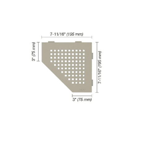 SHELF-E Pentagonal Corner Shelf Square Design - Besso Floor & Decor