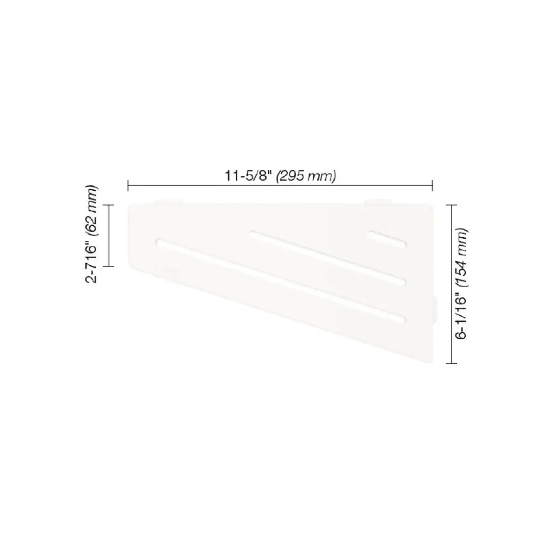 SHELF-E Quadrilateral Corner Shelf Wave Design - Besso Floor & Decor