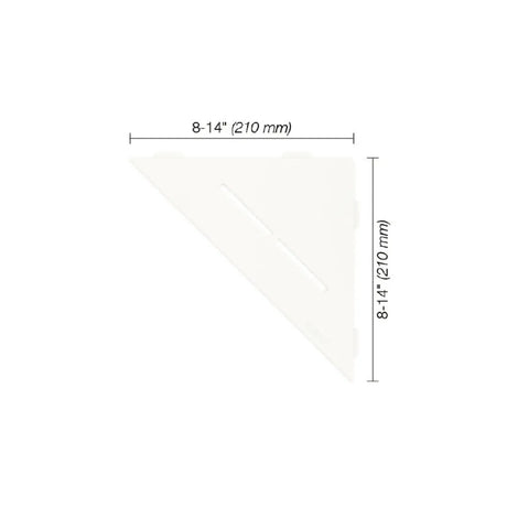 SHELF-E Triangular Corner Shelf Pure Design - Besso Floor & Decor