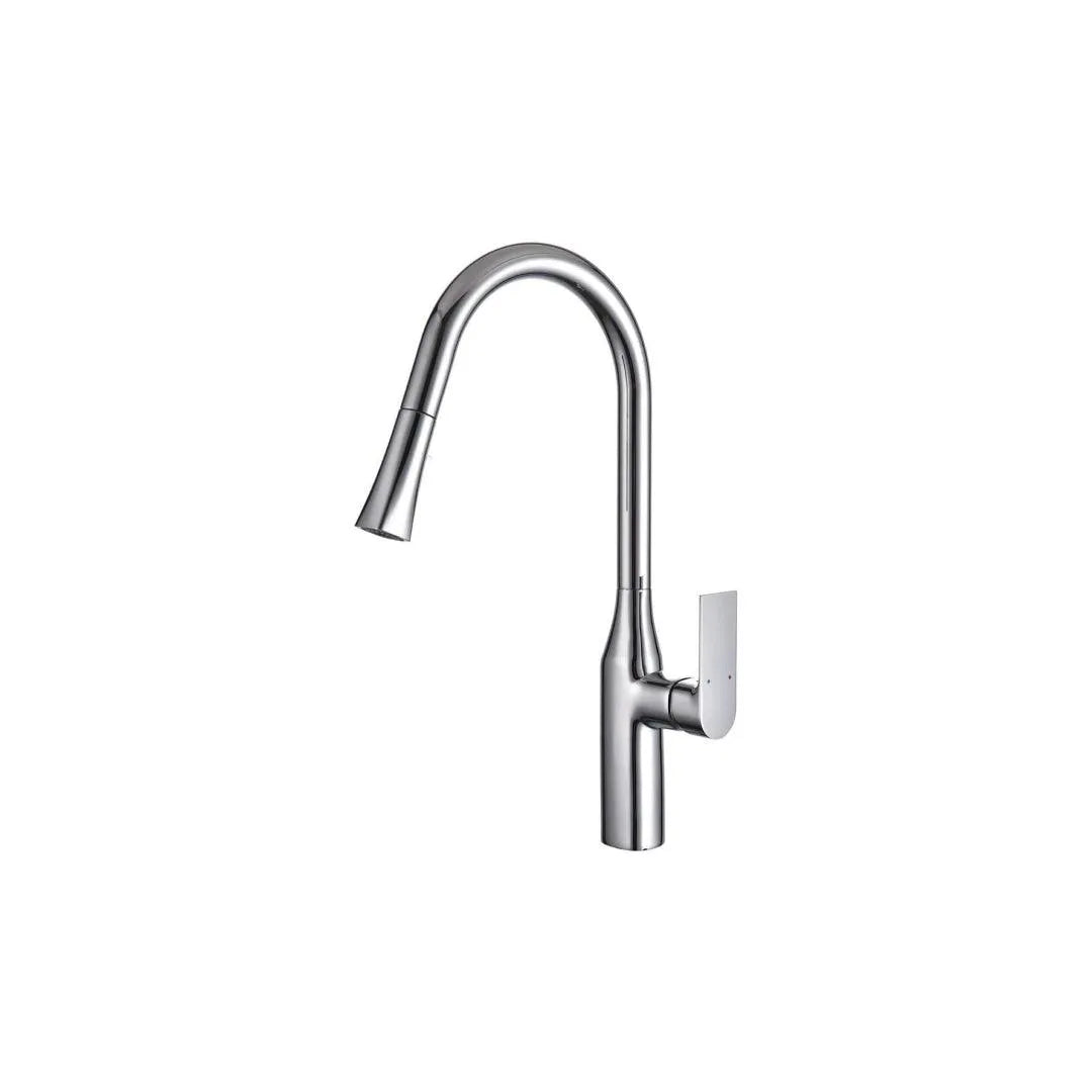 Kitchen Faucet - B23134 with sleek modern design in stainless steel finish by KDN Home Option Inc.