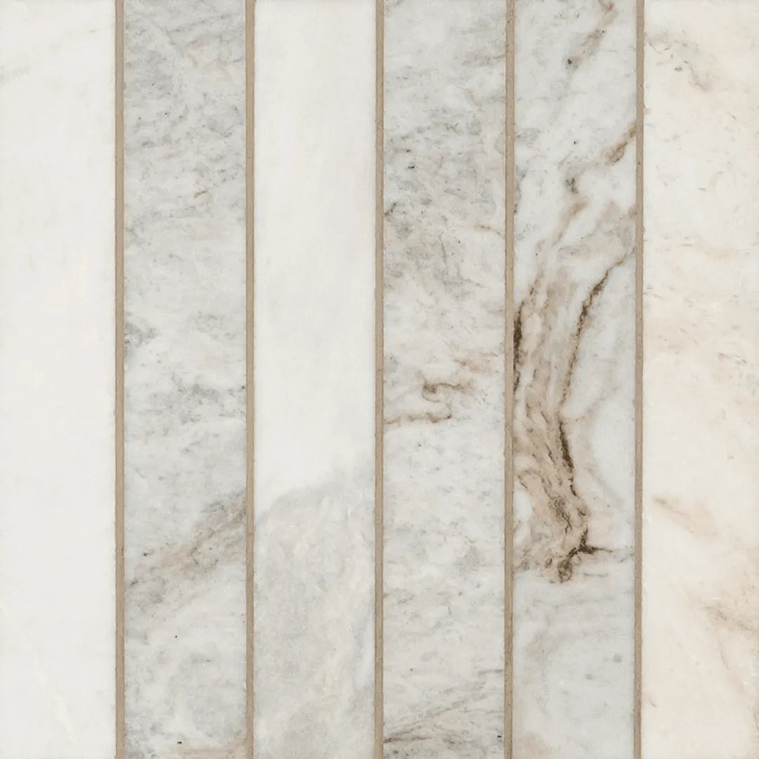 Arabescato Venato White 2x12 Stack