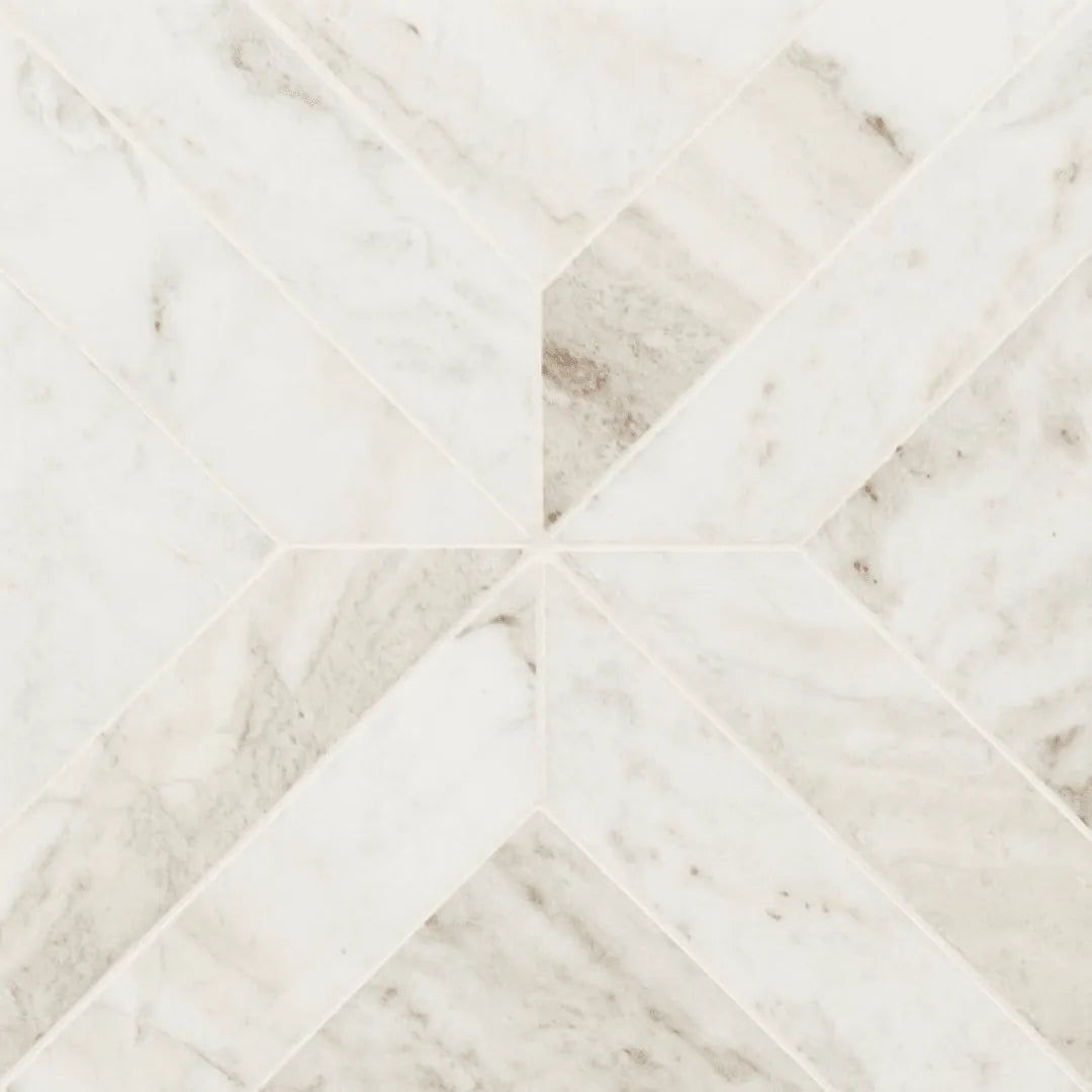 Arabescato Venato White Argyle