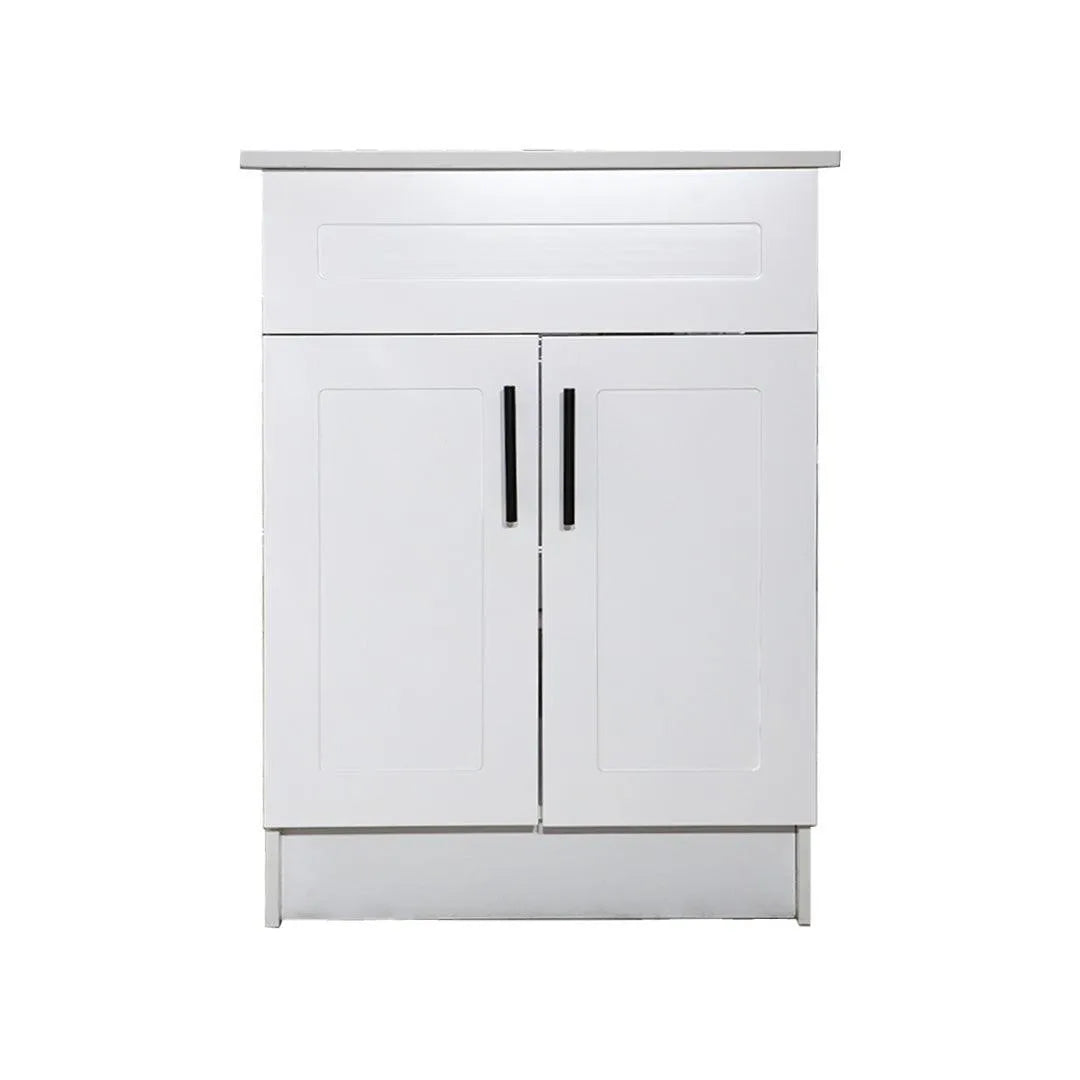 24" White MDF Vanity Base Without Drawer - TESCO Building Supplies