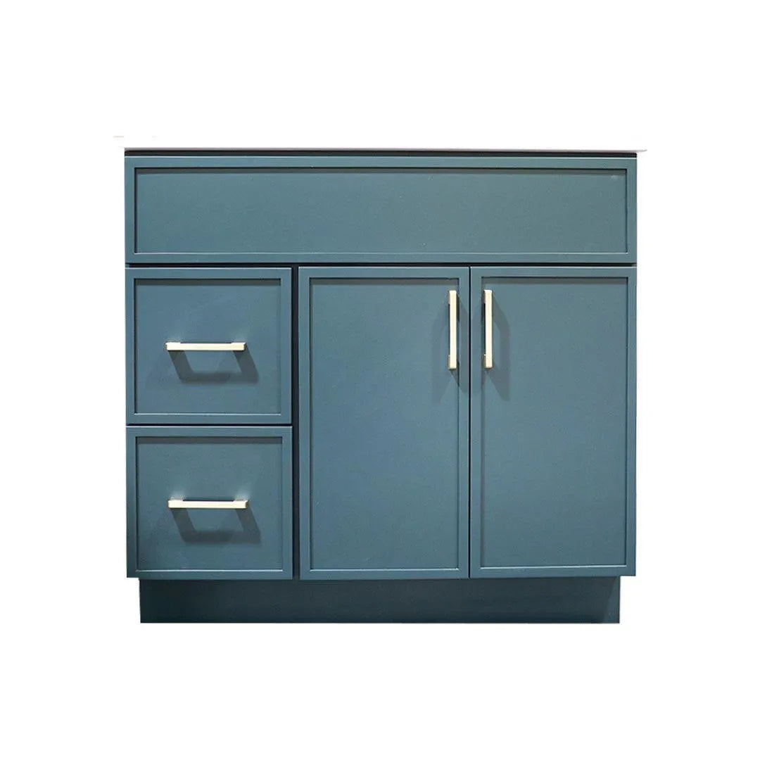 42" Hardwood Vanity Base With 2 Drawer - TESCO Building Supplies