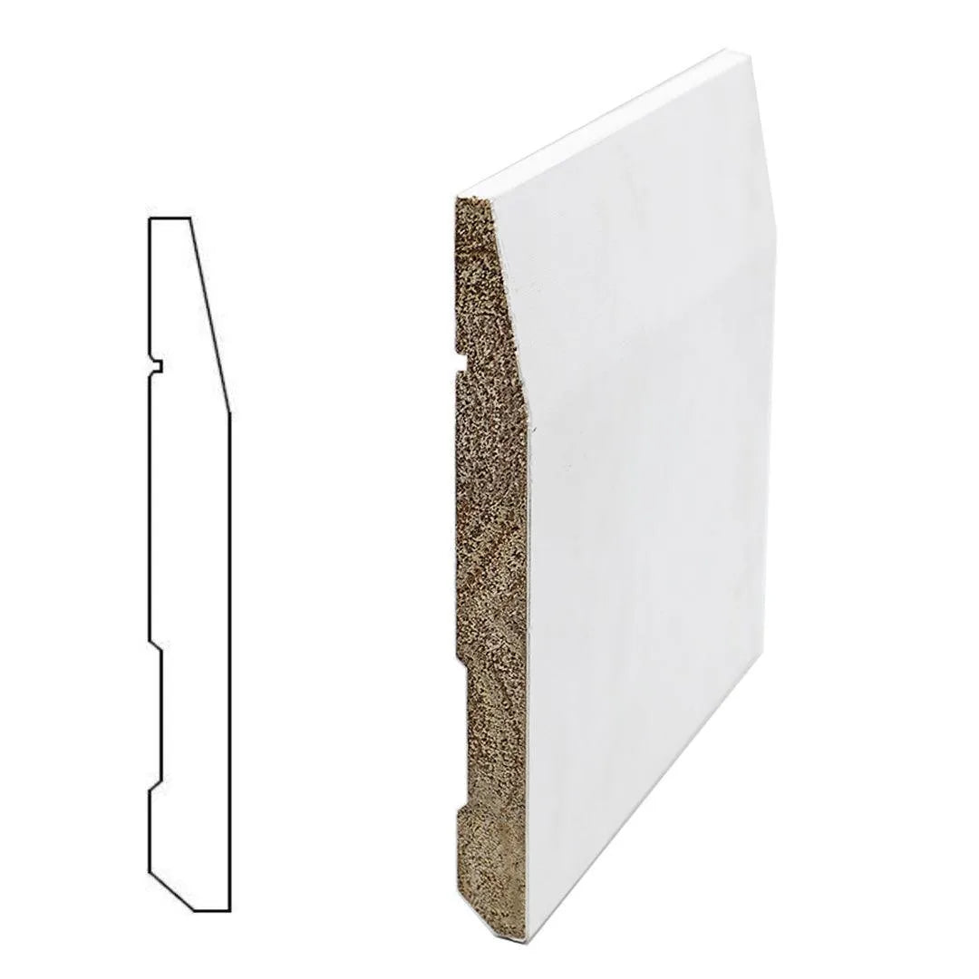 7-1/4" X 12ft Bevel Wood Baseboard - AE12 TESCO Building Supplies