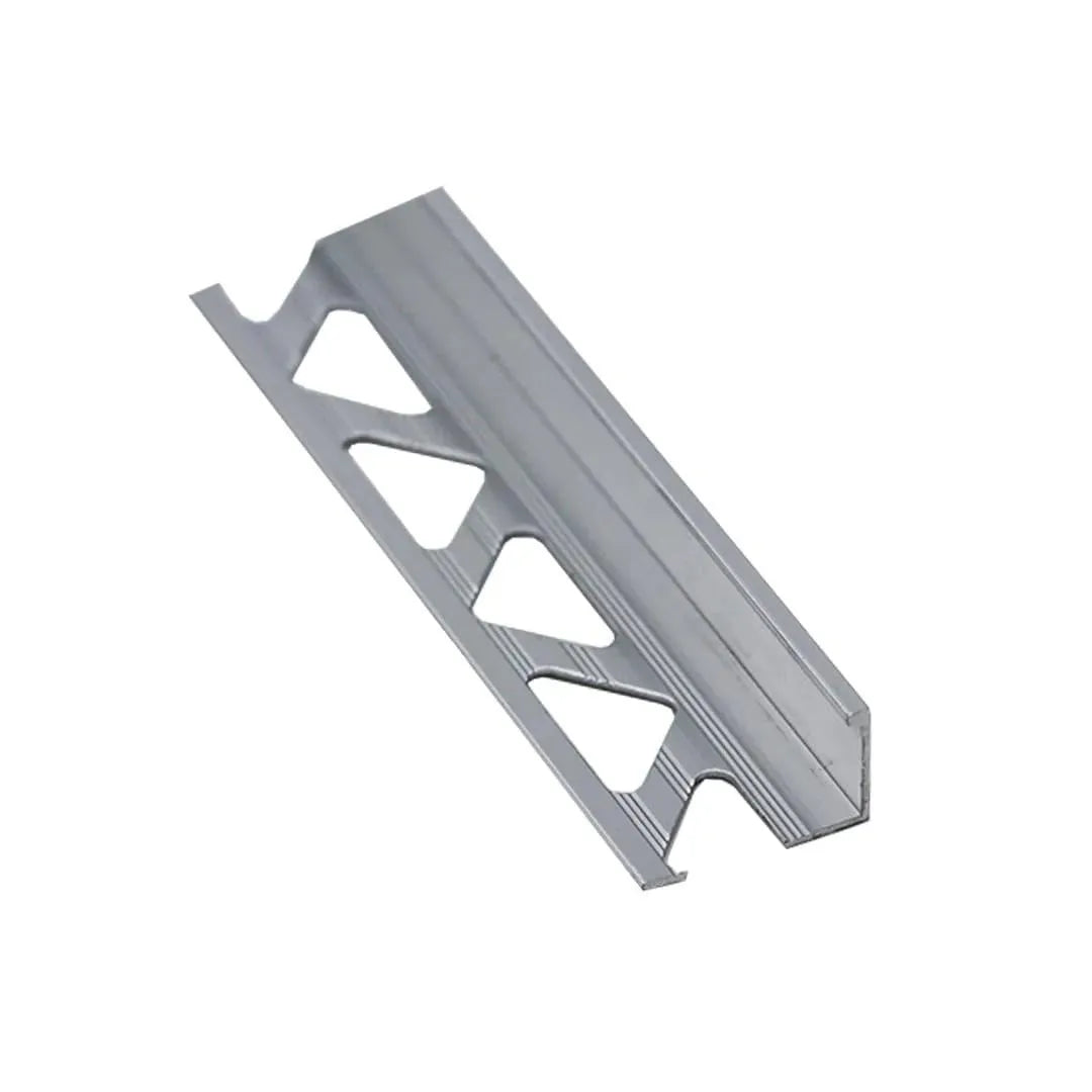 5/8" Aluminum Tile Edge in Sliver Chrome