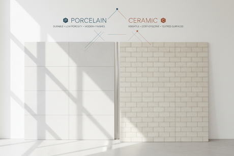 What is the difference between Porcelain and Ceramic Tiles?