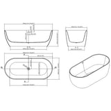 Free Standing Bathtub - PY180-103S