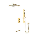 Shower System - Square 3 Way