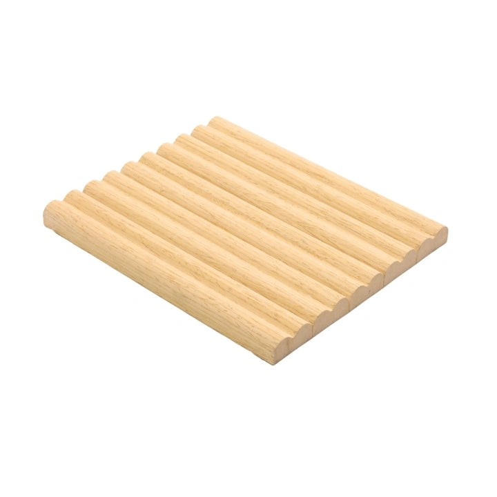 Flexible Tambour Panel White Oak Single Bead (Small Circle) 2' x 118"