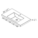 Alice White Vanity With Top