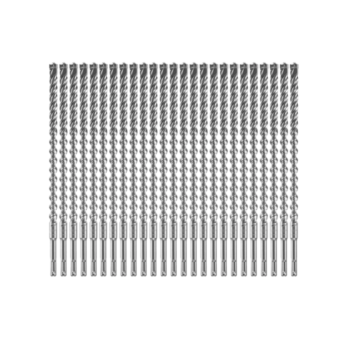 25PC 1/2 In. x 10 In. x 12 In. SDS-plus® Bulldog™ Xtreme Carbide Rotary Hammer Drill Bits - HCFC2084