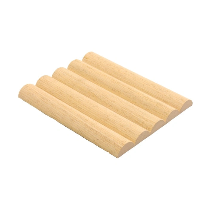 Flexible Tambour Panel White Oak Single Bead (Big Circle) 2' x 118"