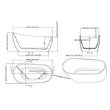 Free Standing Bathtub - PY150-75