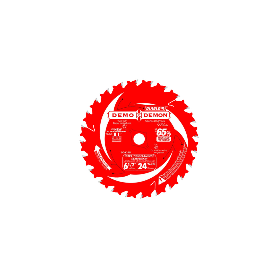 6-1/2 in. 24-Tooth Ultra-Thin Framing/Demolition Saw Blade