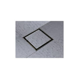 Eco Square Shower Drain Tile-in 6" x 6" x 3-1/8" Brushed SS - 188110