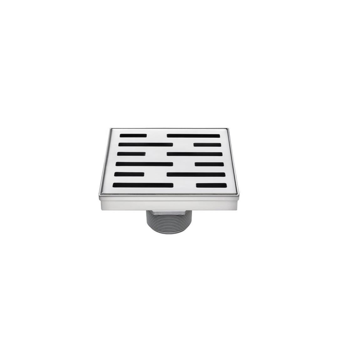 Eco Square Shower Drain Grill Grid 5" x 5" x 3-1/8" Brushed SS - 188114