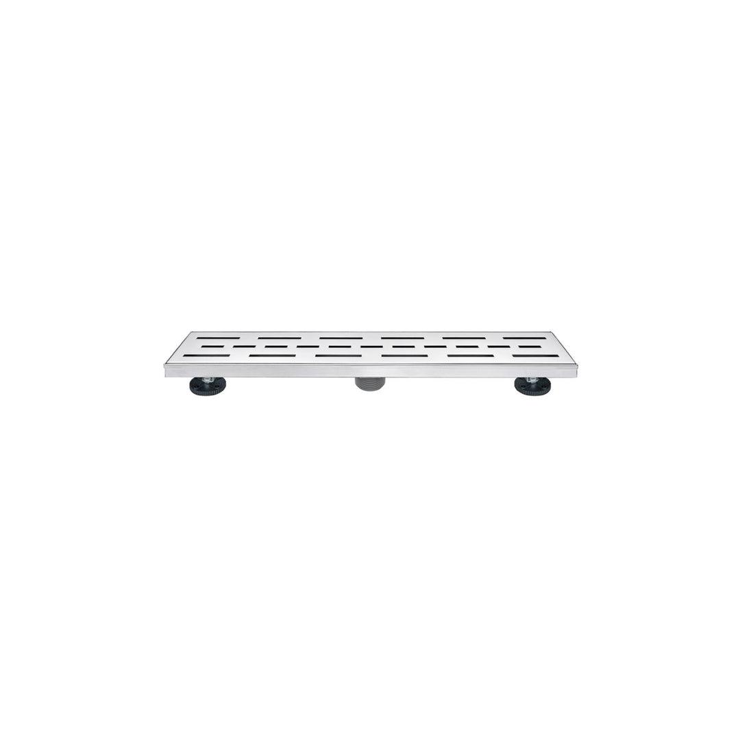 Eco Linear Shower Drain Grill Grid 24" x 3" x 3-1/8" Brushed SS - 188118